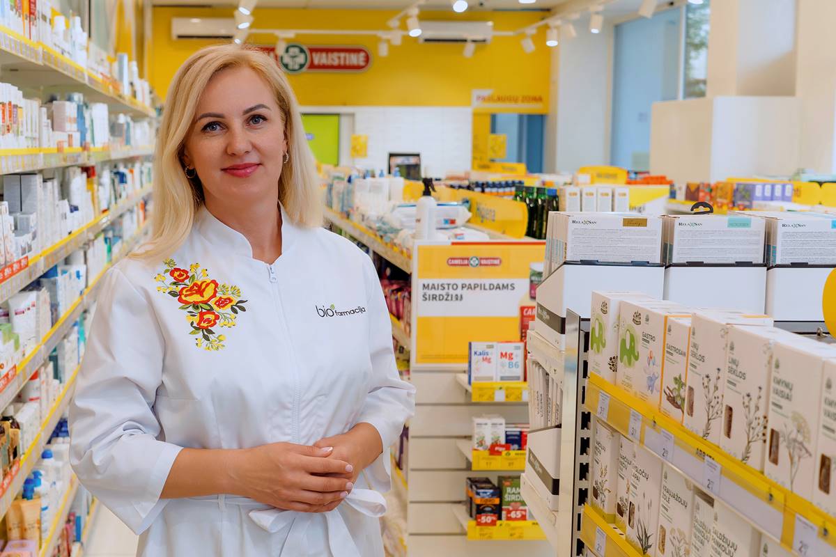 Vaistinių tinklo „Camelia“ vaistininkė Asta Krušnienė.